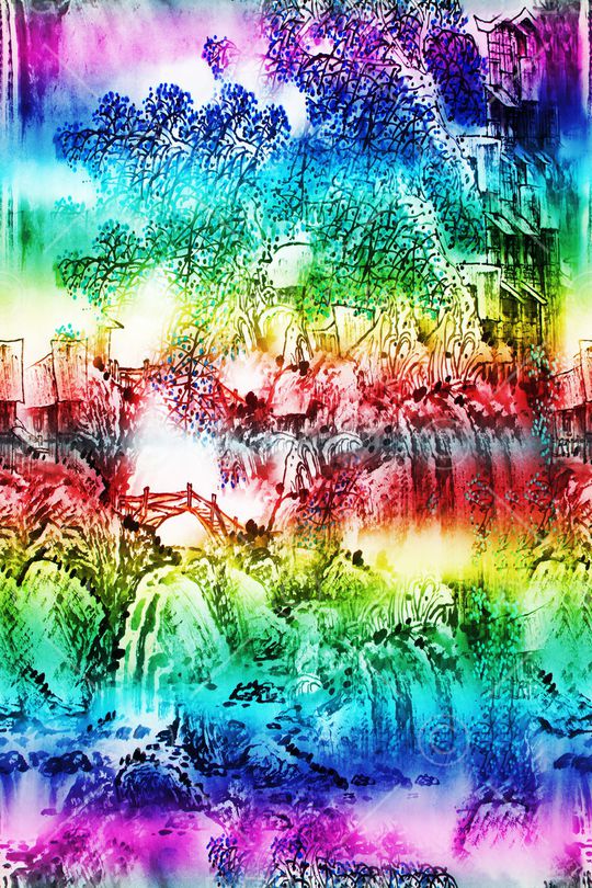 渐变印花华亿平台图片