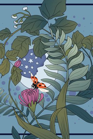 丝巾定位花印花华亿平台图片