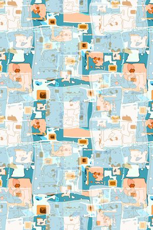 几何印花华亿平台图片