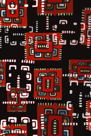 几何印花华亿平台图片