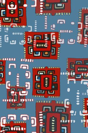 几何印花华亿平台图片