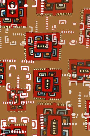 几何印花华亿平台图片