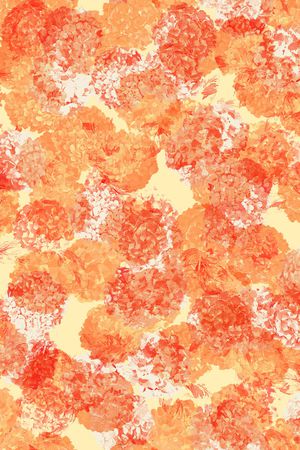 绣球花印花华亿平台图片