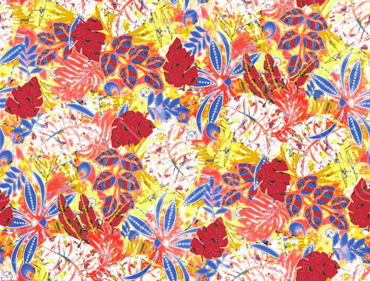 花卉印花华亿平台图片