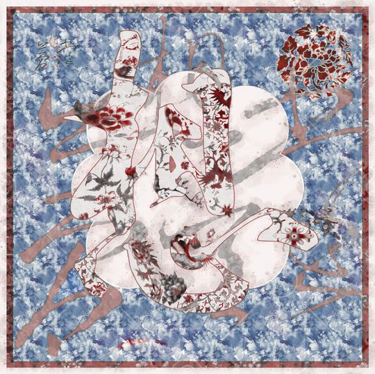 手绘印花华亿平台图片