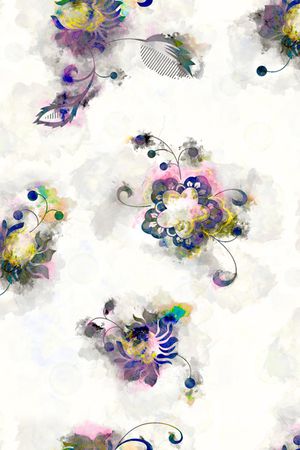 水彩印花华亿平台图片