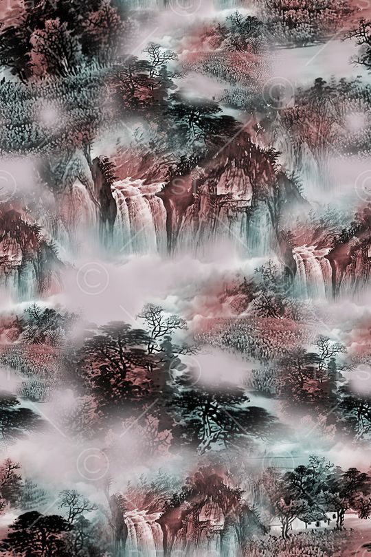 连衣裙印花华亿平台图片