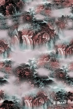 连衣裙印花华亿平台图片