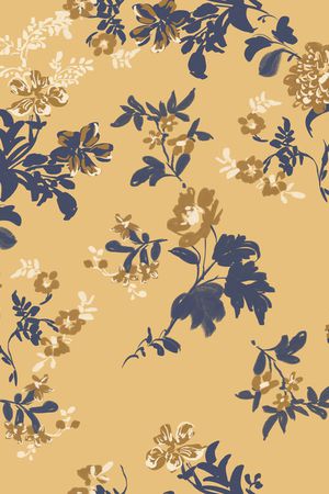 手绘花卉印花华亿平台图片