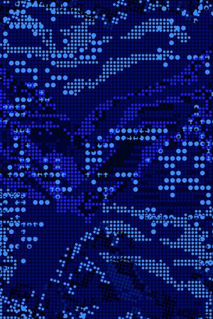 蓝色系列印花华亿平台图片