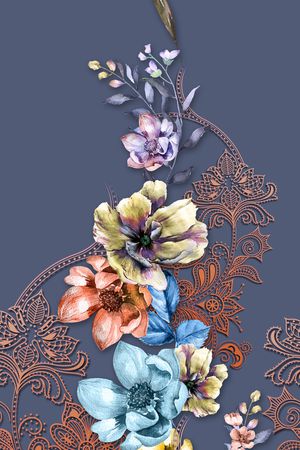 定位花印花华亿平台图片