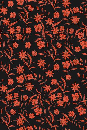 连衣裙印花华亿平台图片