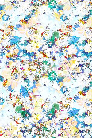 水彩印花华亿平台图片