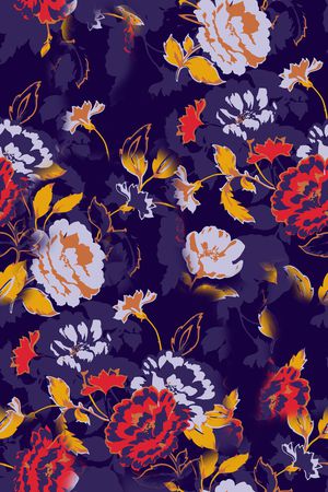 复古印花华亿平台图片