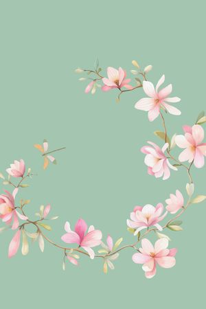 玉兰花印花华亿平台图片