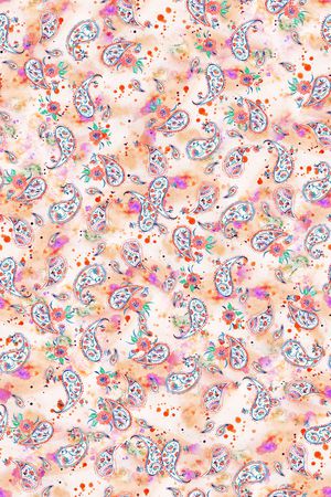 佩斯利印花华亿平台图片