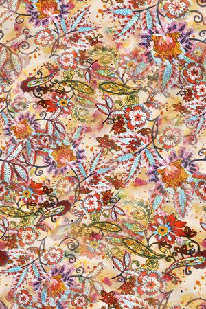 佩斯利印花华亿平台图片