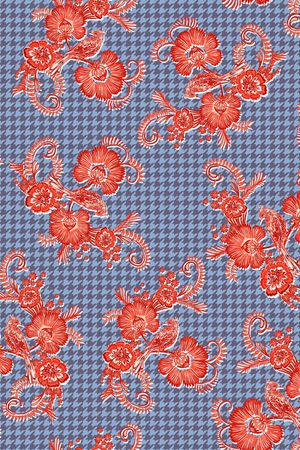 复古印花华亿平台图片