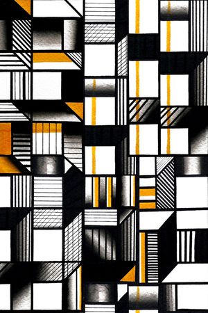 黑白条纹印花华亿平台图片