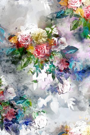 花卉印花华亿平台图片