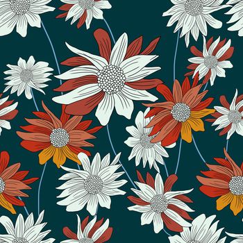 抽象花卉印花华亿平台图片