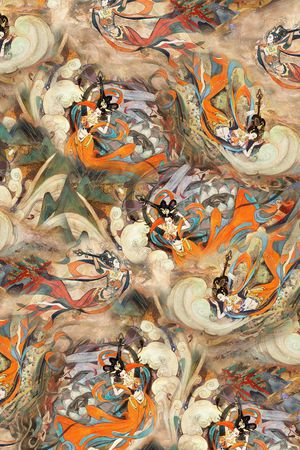 定位花印花华亿平台图片