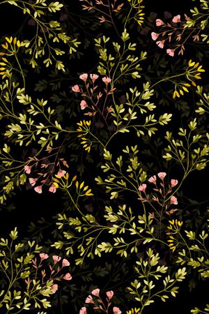 树枝印花华亿平台图片