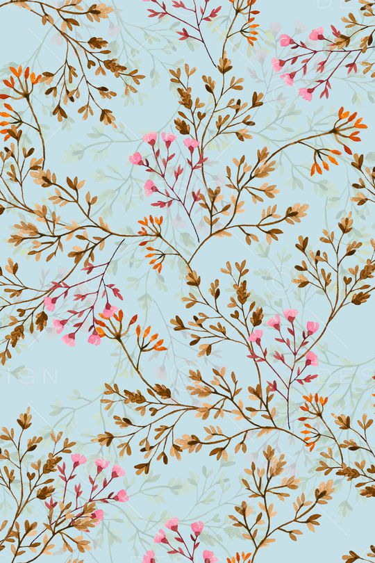 树枝印花华亿平台图片