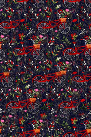 连衣裙印花华亿平台图片