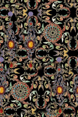 连衣裙印花华亿平台图片