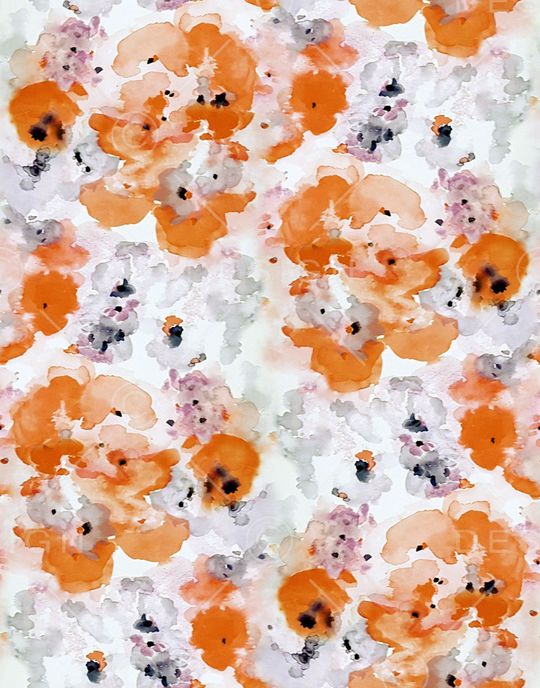 BIRD 手绘花卉印花华亿平台图片