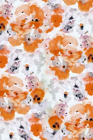 BIRD 手绘花卉印花华亿平台图片