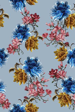 真丝印花华亿平台图片