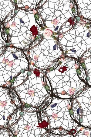 玫瑰花印花华亿平台图片