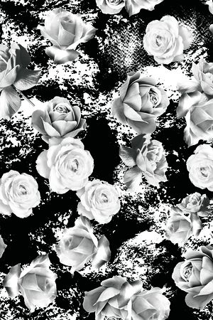 玫瑰花印花华亿平台图片