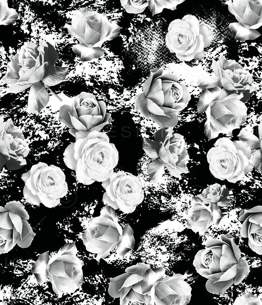 玫瑰花印花华亿平台图片