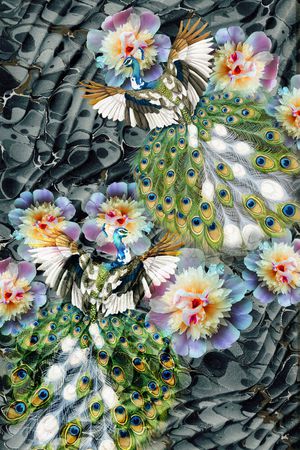 大牌风印花华亿平台图片