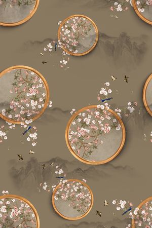 复古印花华亿平台图片