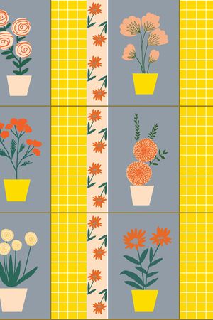 抽象花卉印花华亿平台图片