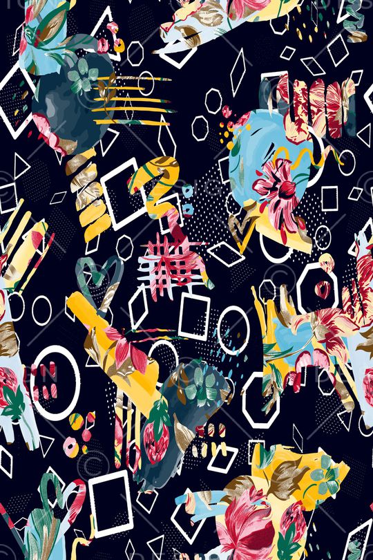 涂鸦印花华亿平台图片