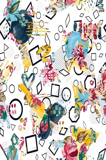 涂鸦印花华亿平台图片