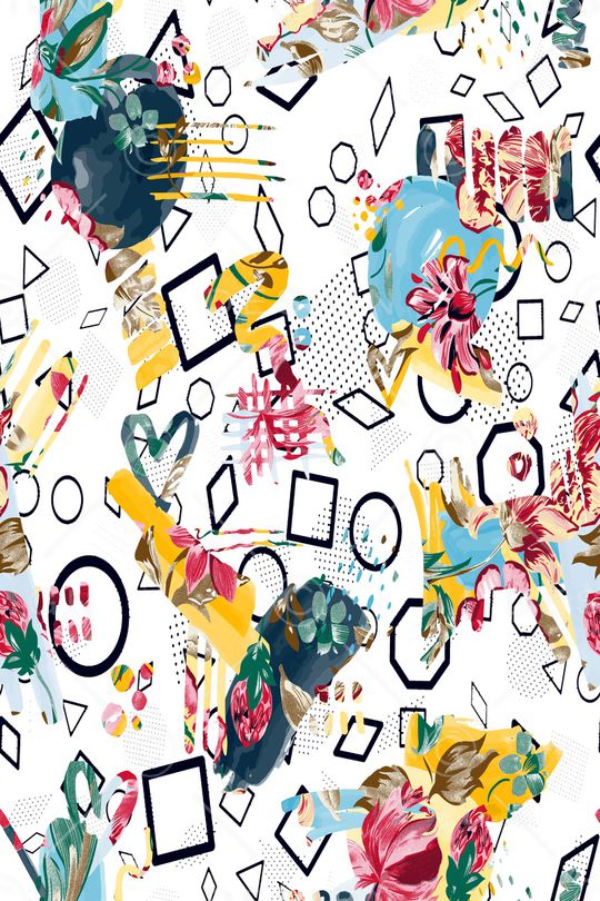 涂鸦印花华亿平台图片