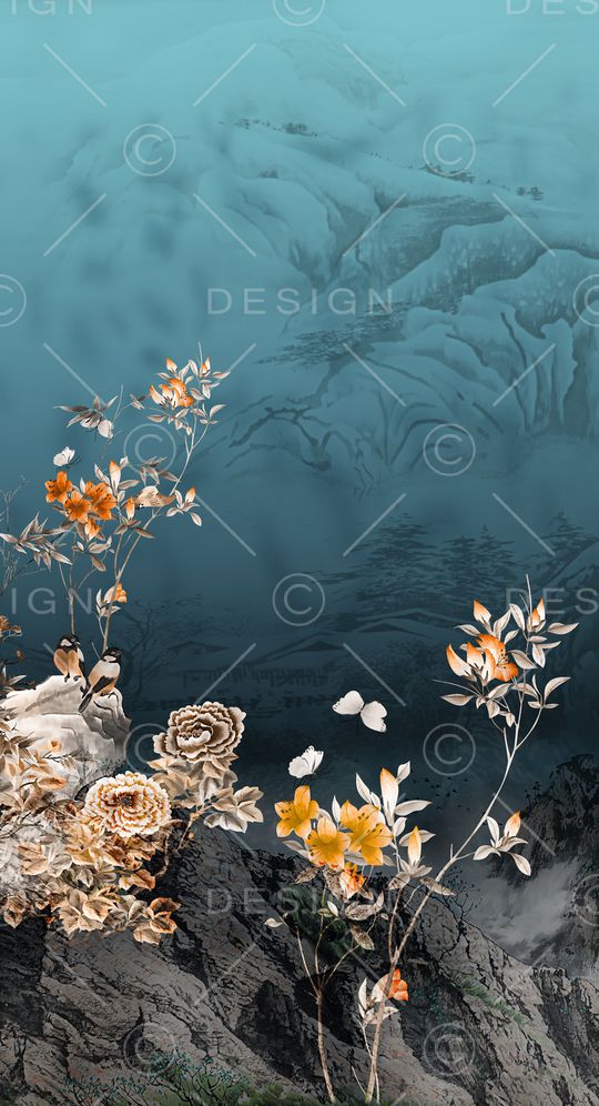 定位花印花华亿平台图片