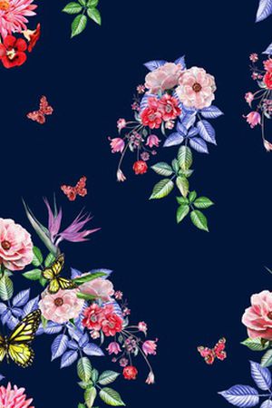 蝴蝶印花华亿平台图片