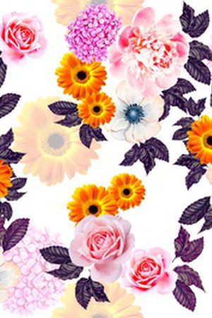 玫瑰花印花华亿平台图片