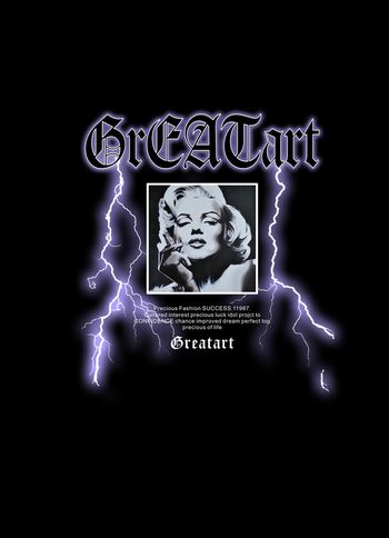 黑底花卉印花华亿平台图片