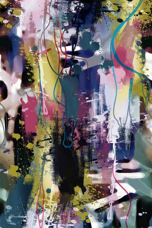 笔触印花华亿平台图片