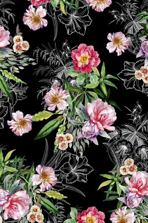 花卉印花华亿平台图片