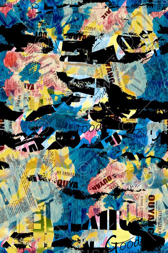 涂鸦印花华亿平台图片