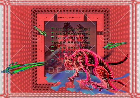 卡通动物印花华亿平台图片